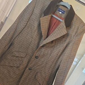 Breeches Brown Tweed Fitted Coat